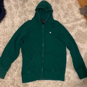 Adidas Green Zip Up. Size M